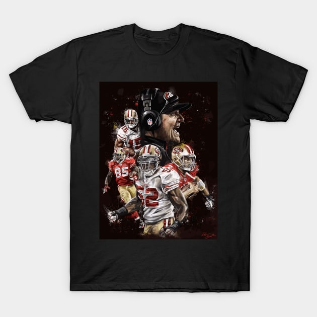 49ers football (SF) T-Shirt by strong chinese girl